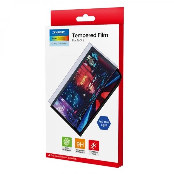 Films de protection verre trempé anti-lumière bleue pour Nintendo Switch 2 DOBE TNS-3166B (lot de 2)