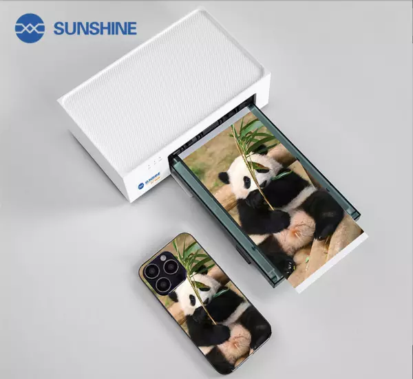 Imprimante de films 'hydrogel" de personnalisation de face arrière en couleur SUNSHINE C1 MINI pour smartphones