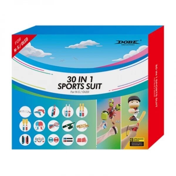 Kit d'accessoires sportifs 30 pcs pour Nintendo Switch DOBE TNS-2169