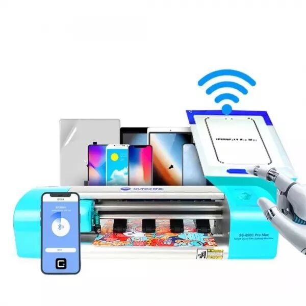 Machine de découpe de films "hydrogel" en Wifi Sunshine SS-890C PRO MAX pour smartphone, ordinateur, tablettes et montres jusqu'à 16 pouces