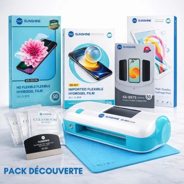 Pack "DECOUVERTE" Machine et films Hydrogel SUNSHINE SS-890C Mini 11 pouces