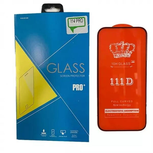 Film verre trempÃ© avec cadre noir iPhone 14 Pro