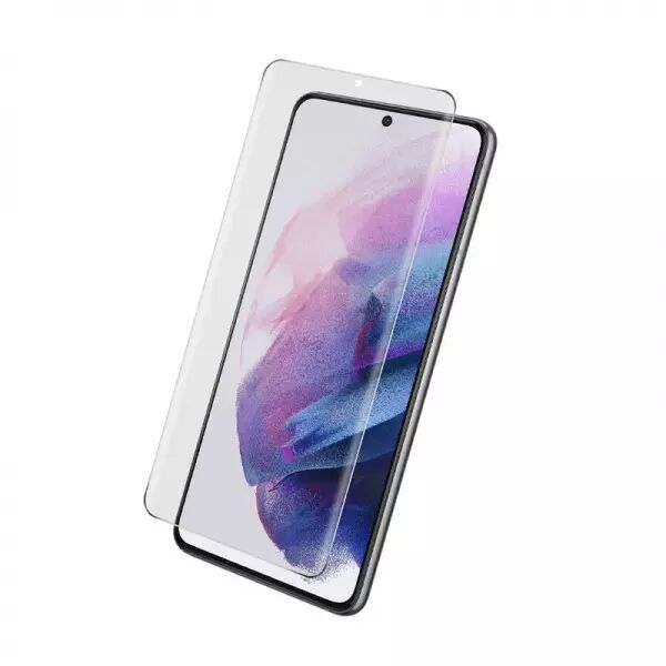 Film verre trempÃ© avec cadre noir Samsung G996 Galaxy S21 Plus 5G