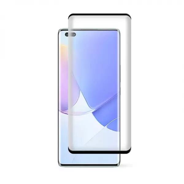 Film verre trempÃ© intÃ©gral avec cadre noir Huawei Nova 9