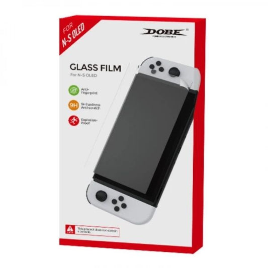 Film de protection verre trempÃ© pour Nintendo Switch OLED avec kit humide/sec DOBE TNS-1156