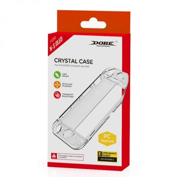 Kit de protection antichocs & anti-rayures pour Nintendo Switch OLED DOBE TNS-1133B transparent