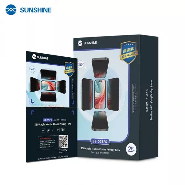 Lot de 25 films "hydrogel" TPU MAT effet privÃ© SUNSHINE SS-075FS pour smartphones, watch...