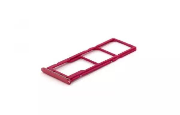 Tiroir sim Samsung A750 Galaxy A7 2018 rouge