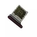 Tiroir sim Samsung S908 Galaxy S22 Ultra rouge